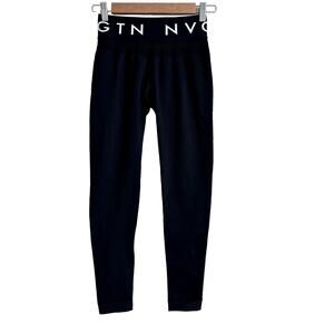 NVGTN Black Sport Seamless High Waisted Athletic Leggings Women's Size Medium